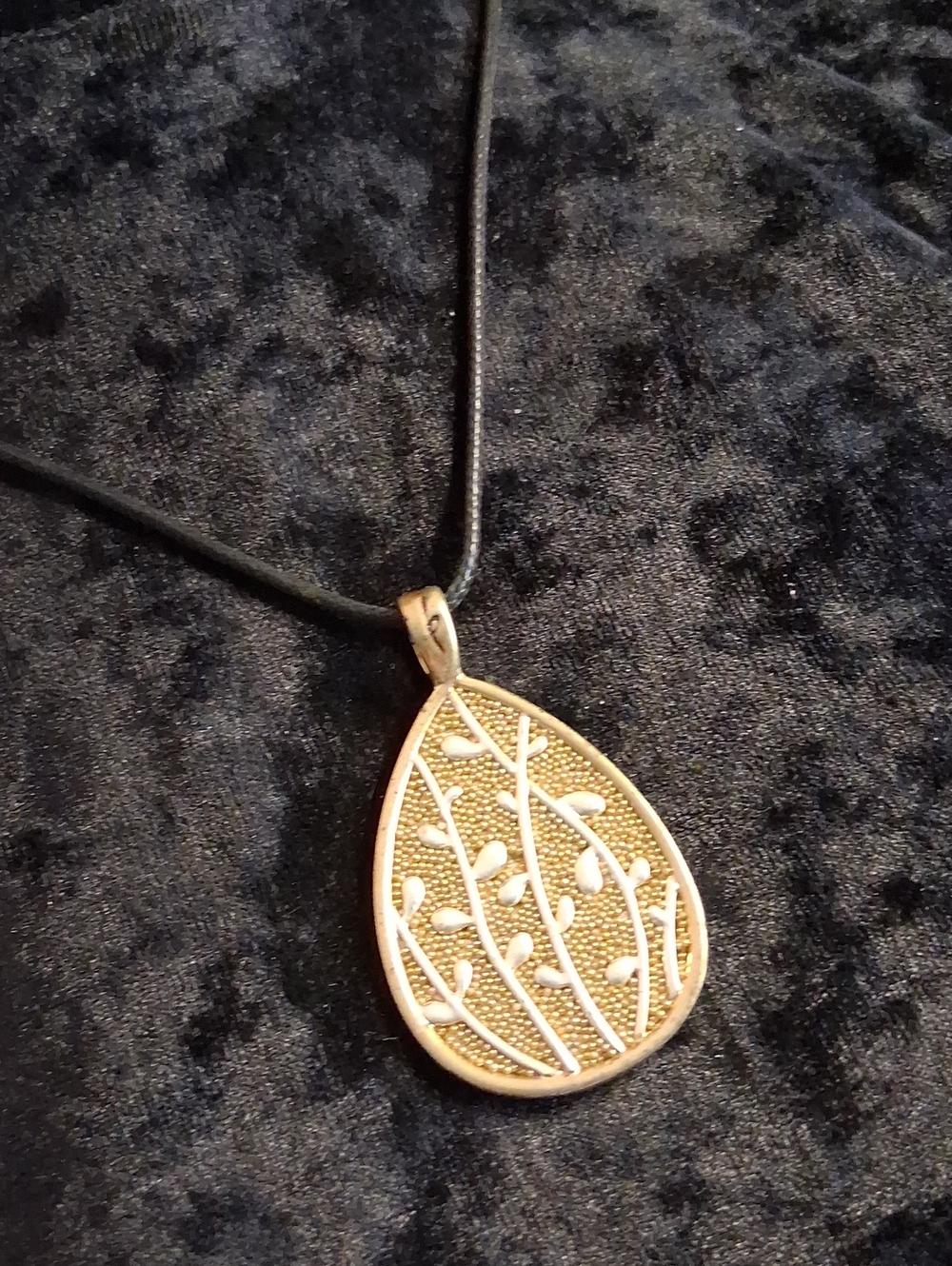 Sigrid Olsen Gold Leaf Teardrop Pendant Necklace